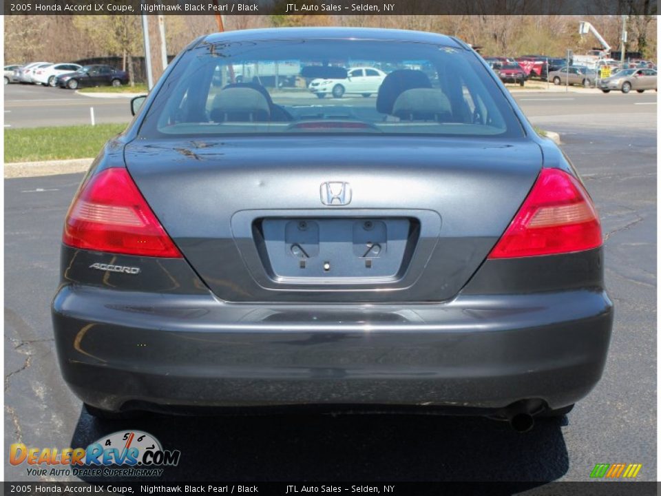 2005 Honda Accord LX Coupe Nighthawk Black Pearl / Black Photo #5