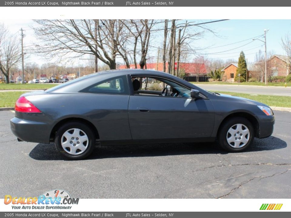 2005 Honda Accord LX Coupe Nighthawk Black Pearl / Black Photo #7