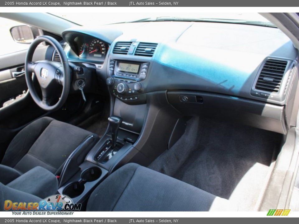 2005 Honda Accord LX Coupe Nighthawk Black Pearl / Black Photo #9