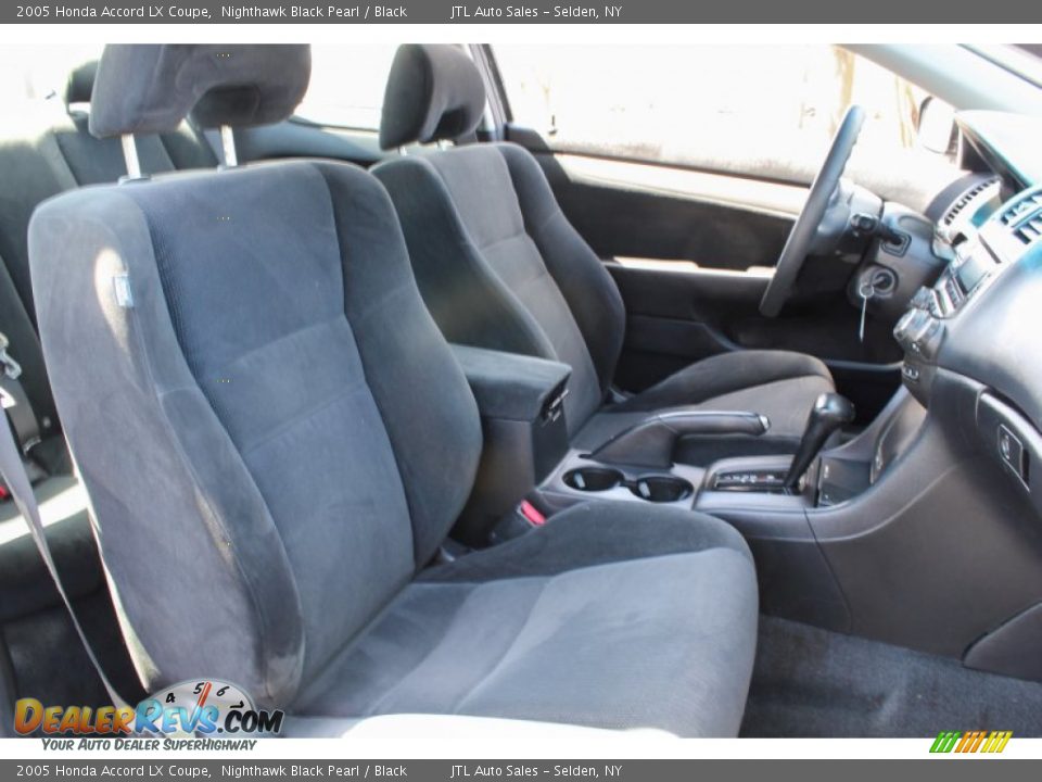 2005 Honda Accord LX Coupe Nighthawk Black Pearl / Black Photo #10