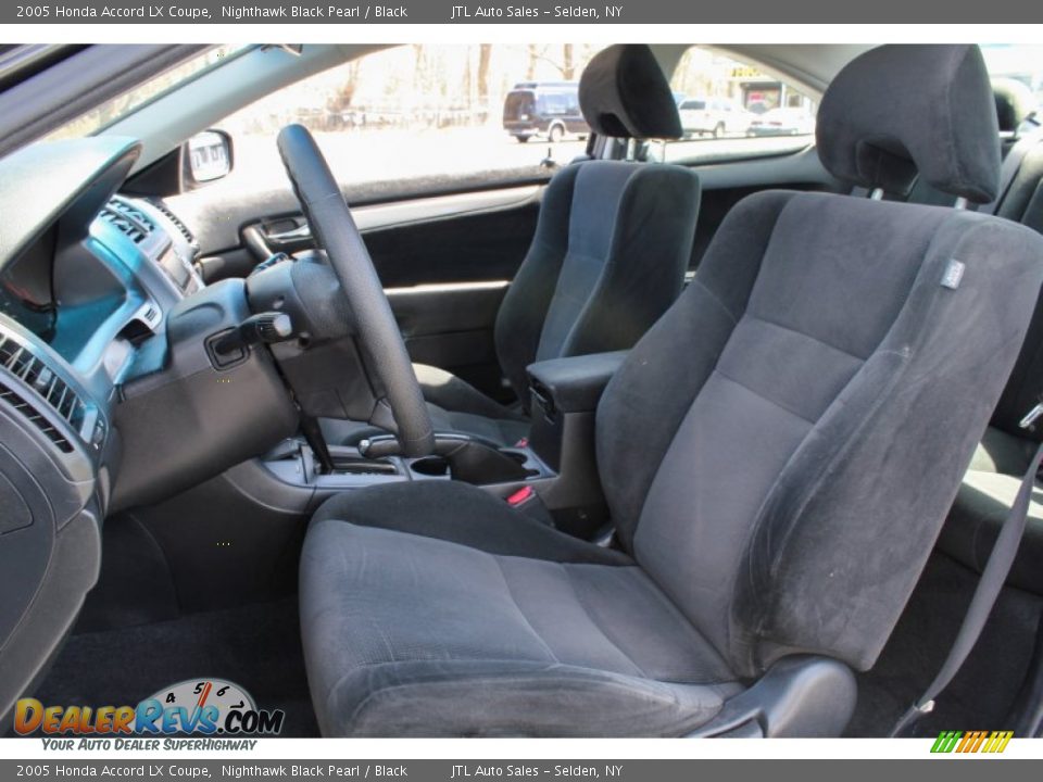 2005 Honda Accord LX Coupe Nighthawk Black Pearl / Black Photo #12