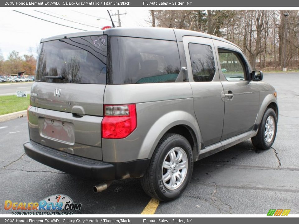 2008 Honda Element EX AWD Galaxy Gray Metallic / Titanium/Black Photo #6