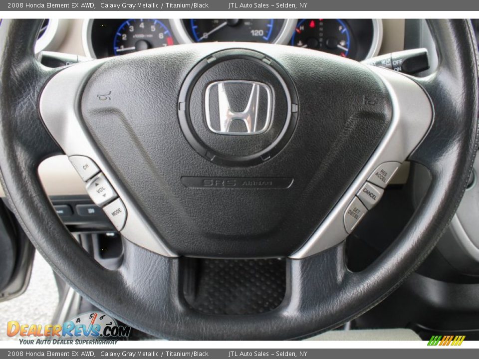 2008 Honda Element EX AWD Galaxy Gray Metallic / Titanium/Black Photo #15