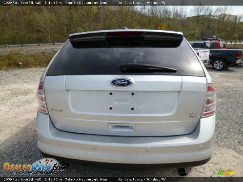 2009 Ford Edge SEL AWD Brilliant Silver Metallic / Medium Light Stone Photo #5