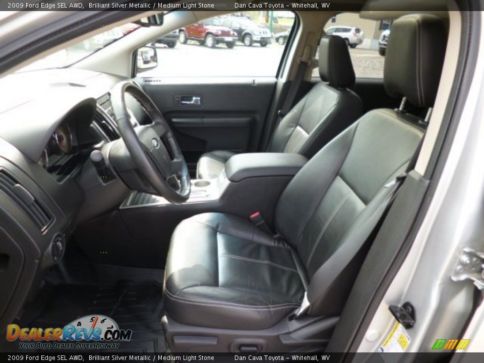 2009 Ford Edge SEL AWD Brilliant Silver Metallic / Medium Light Stone Photo #10