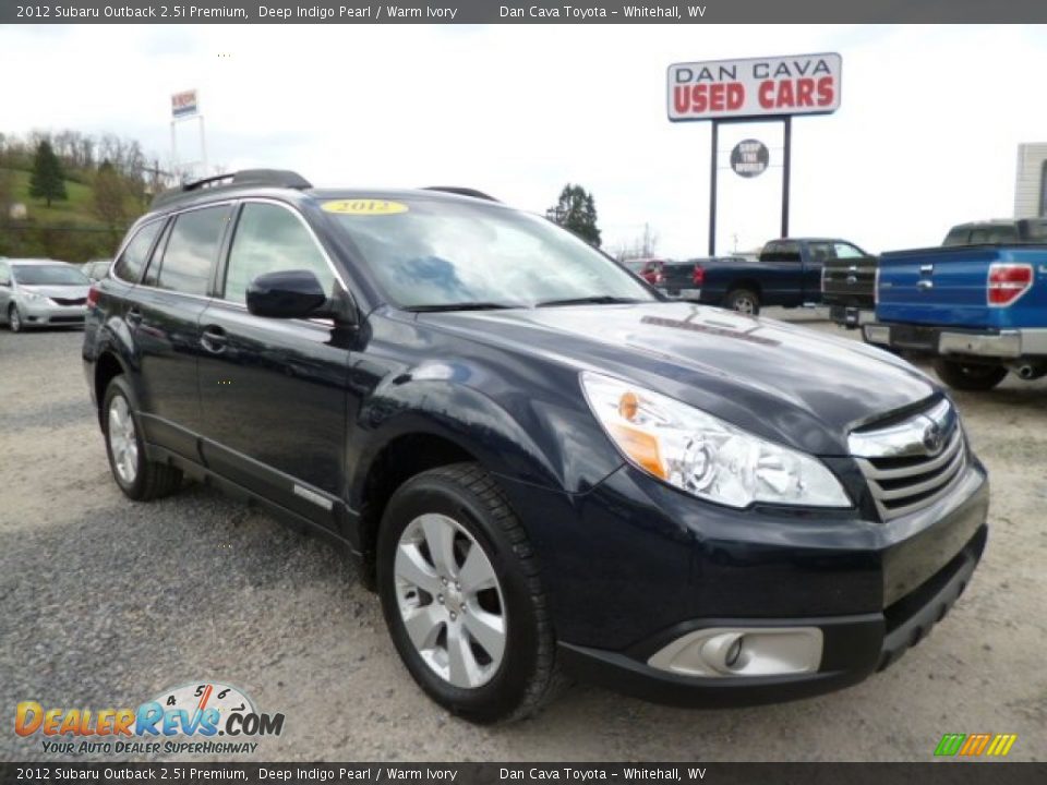 2012 Subaru Outback 2.5i Premium Deep Indigo Pearl / Warm Ivory Photo #1