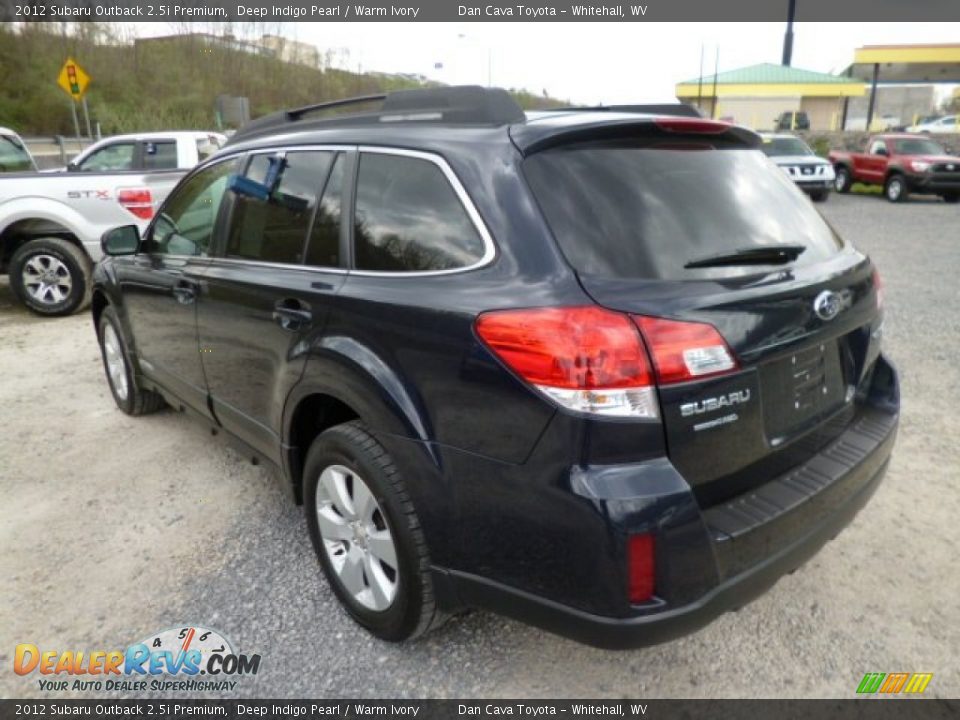 2012 Subaru Outback 2.5i Premium Deep Indigo Pearl / Warm Ivory Photo #3