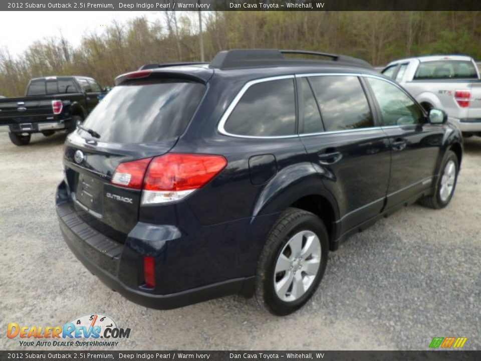 2012 Subaru Outback 2.5i Premium Deep Indigo Pearl / Warm Ivory Photo #4
