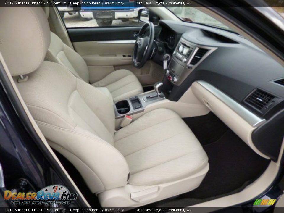 2012 Subaru Outback 2.5i Premium Deep Indigo Pearl / Warm Ivory Photo #6