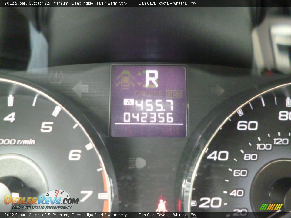 2012 Subaru Outback 2.5i Premium Deep Indigo Pearl / Warm Ivory Photo #15