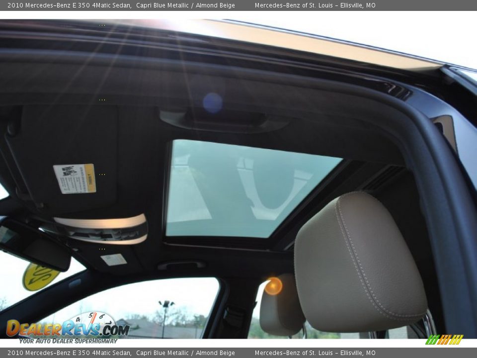 2010 Mercedes-Benz E 350 4Matic Sedan Capri Blue Metallic / Almond Beige Photo #3