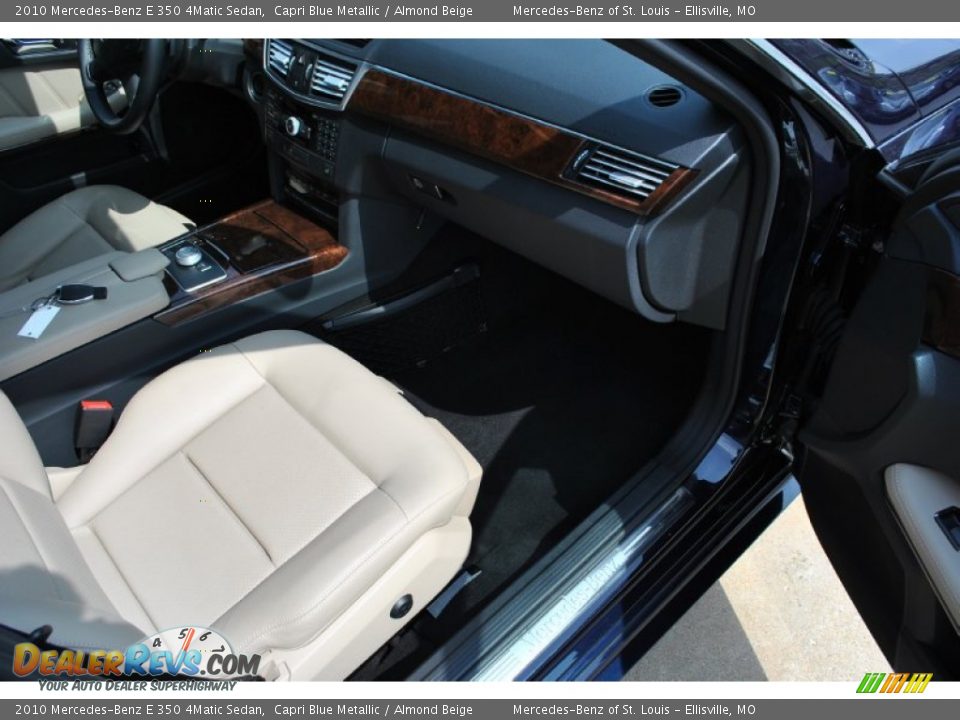 2010 Mercedes-Benz E 350 4Matic Sedan Capri Blue Metallic / Almond Beige Photo #4