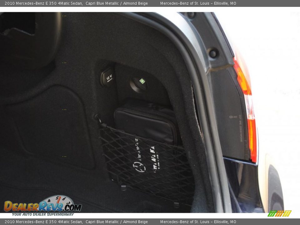 2010 Mercedes-Benz E 350 4Matic Sedan Capri Blue Metallic / Almond Beige Photo #13