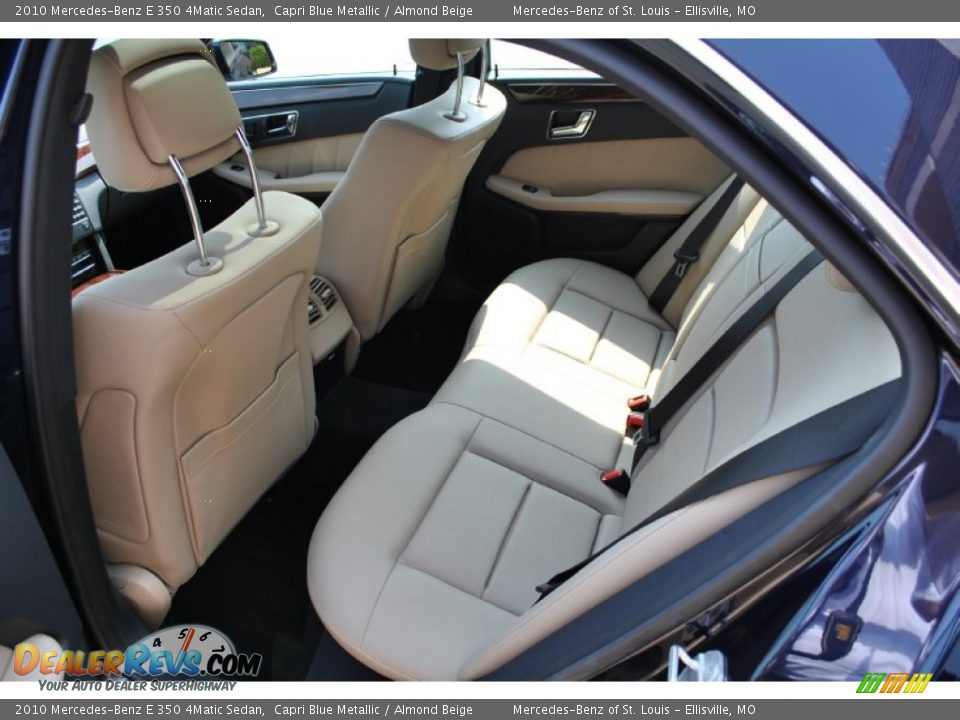 2010 Mercedes-Benz E 350 4Matic Sedan Capri Blue Metallic / Almond Beige Photo #16