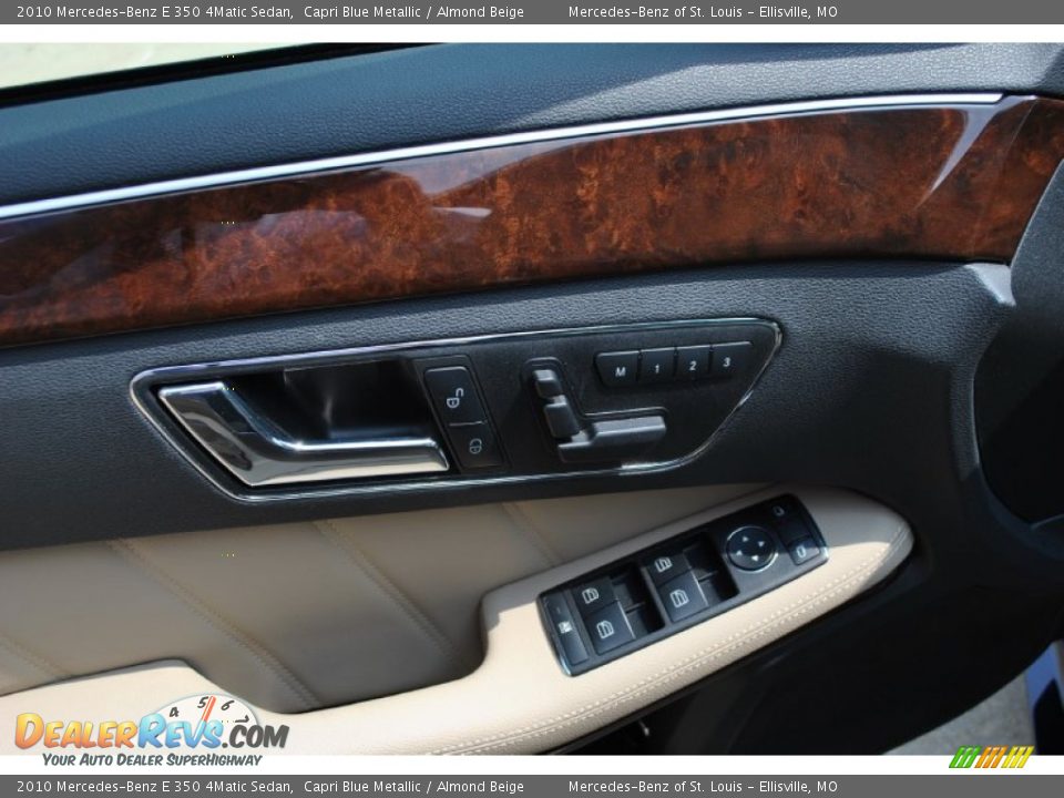 2010 Mercedes-Benz E 350 4Matic Sedan Capri Blue Metallic / Almond Beige Photo #17