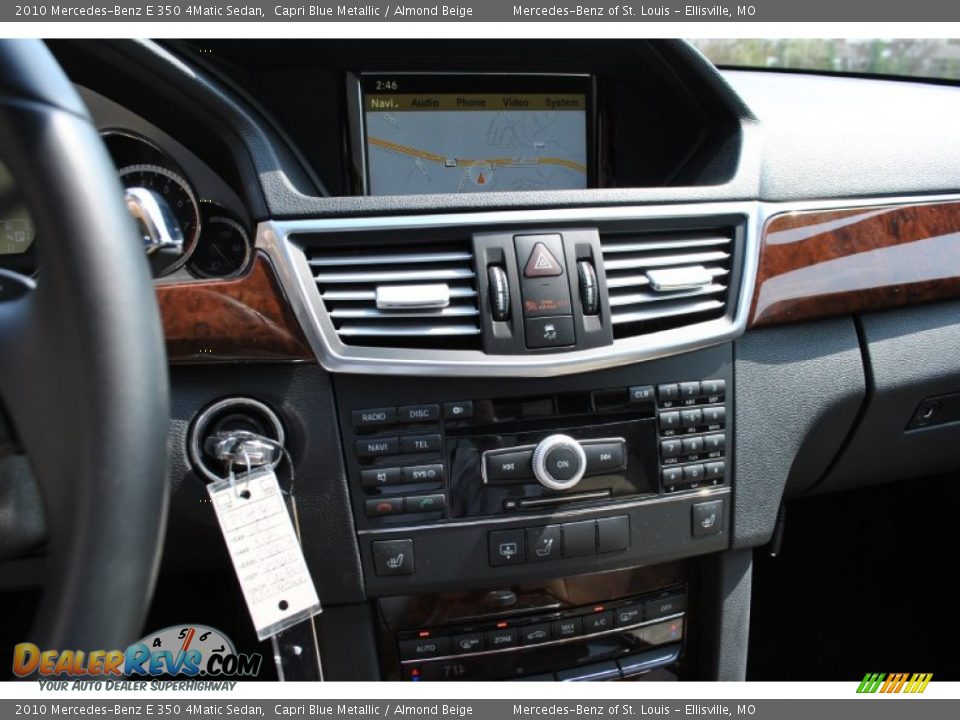 2010 Mercedes-Benz E 350 4Matic Sedan Capri Blue Metallic / Almond Beige Photo #20