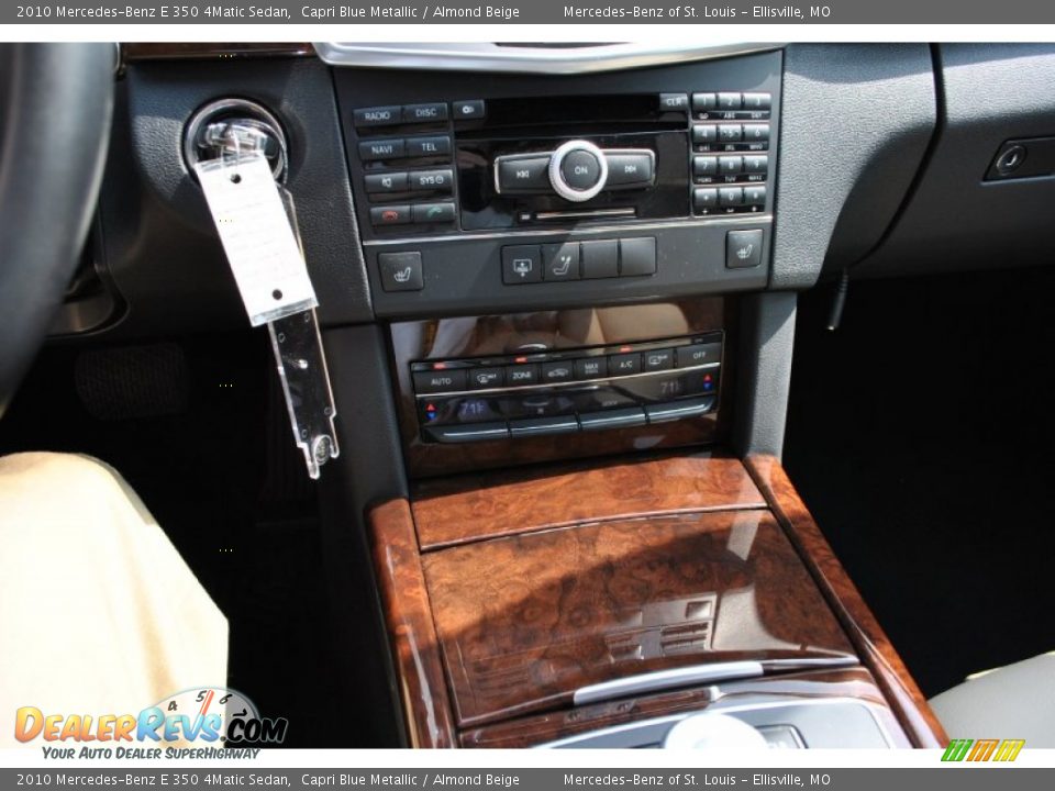 2010 Mercedes-Benz E 350 4Matic Sedan Capri Blue Metallic / Almond Beige Photo #21