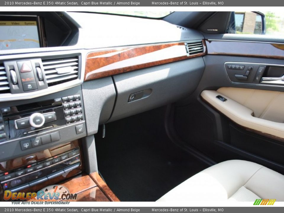2010 Mercedes-Benz E 350 4Matic Sedan Capri Blue Metallic / Almond Beige Photo #23