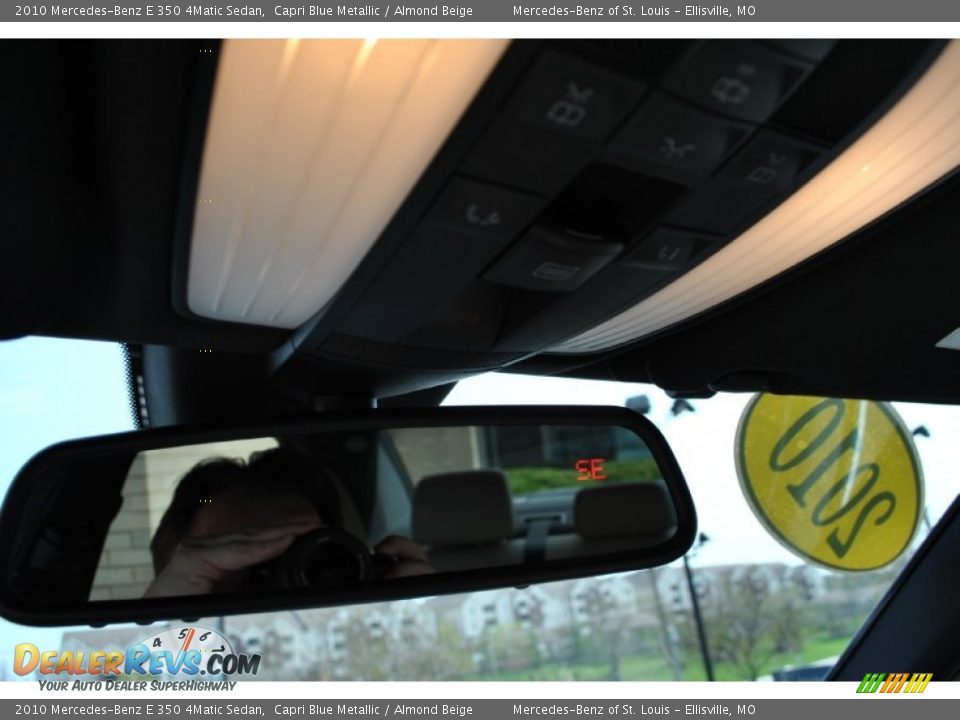 2010 Mercedes-Benz E 350 4Matic Sedan Capri Blue Metallic / Almond Beige Photo #25