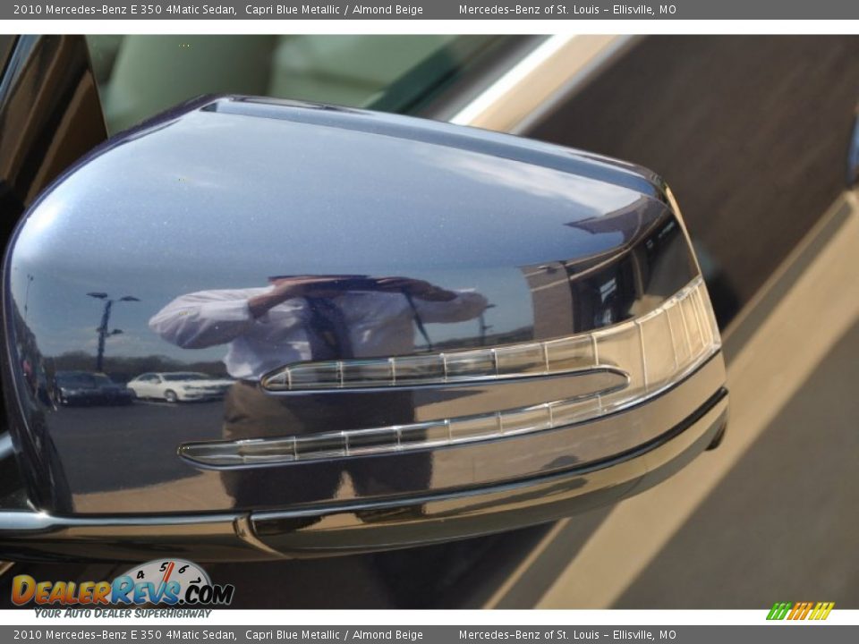 2010 Mercedes-Benz E 350 4Matic Sedan Capri Blue Metallic / Almond Beige Photo #27