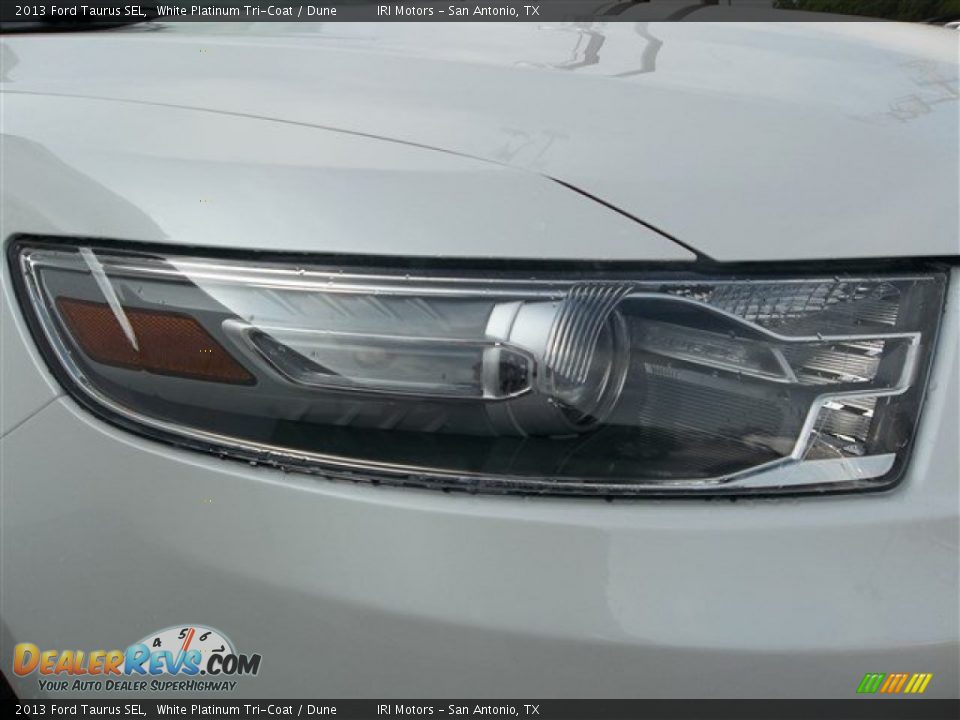 2013 Ford Taurus SEL White Platinum Tri-Coat / Dune Photo #11