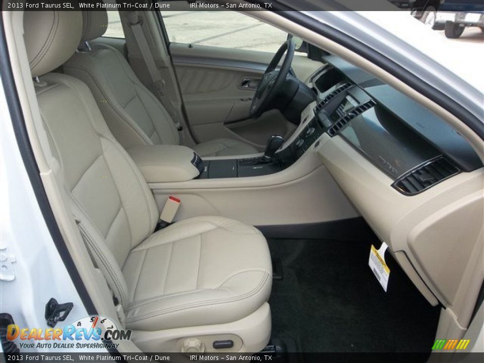 2013 Ford Taurus SEL White Platinum Tri-Coat / Dune Photo #15