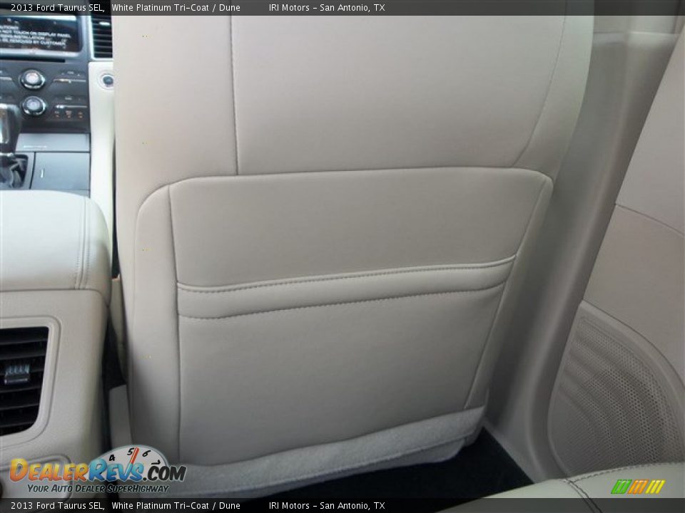 2013 Ford Taurus SEL White Platinum Tri-Coat / Dune Photo #18