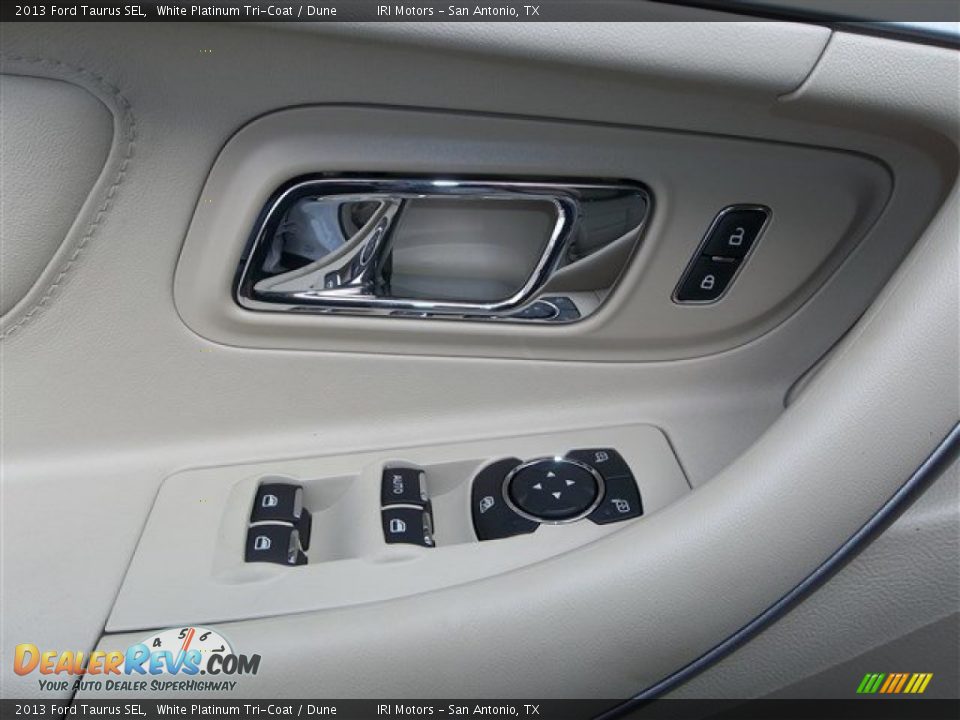 2013 Ford Taurus SEL White Platinum Tri-Coat / Dune Photo #21