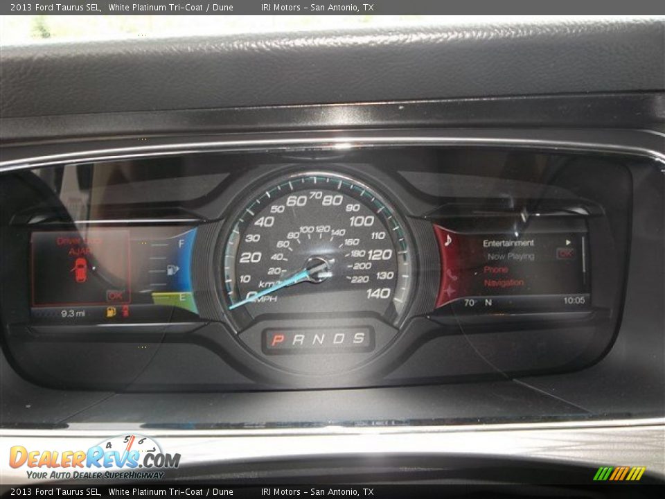 2013 Ford Taurus SEL White Platinum Tri-Coat / Dune Photo #23