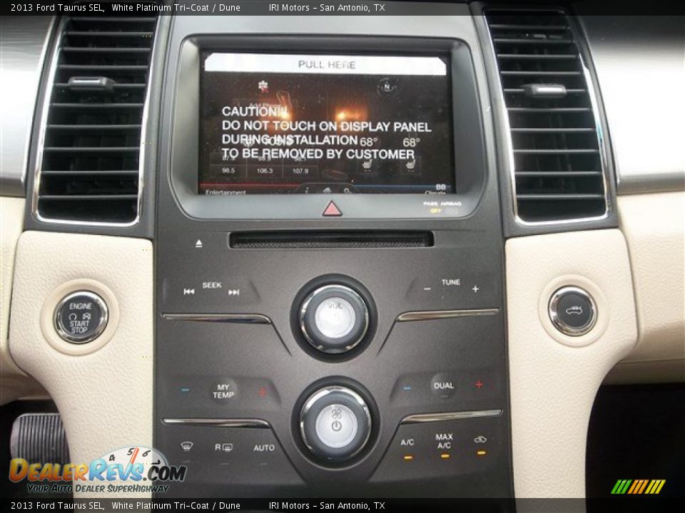 2013 Ford Taurus SEL White Platinum Tri-Coat / Dune Photo #27