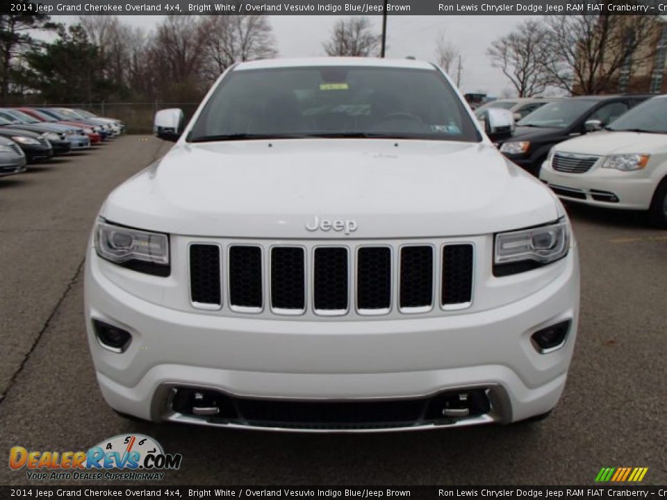 Bright White 2014 Jeep Grand Cherokee Overland 4x4 Photo #3