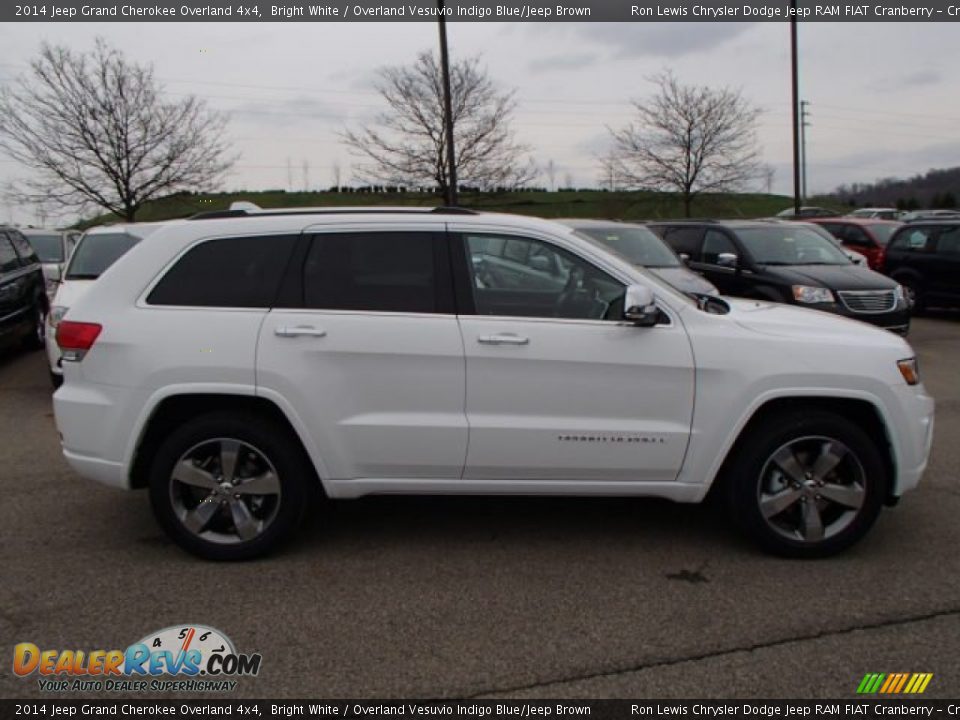 Bright White 2014 Jeep Grand Cherokee Overland 4x4 Photo #5