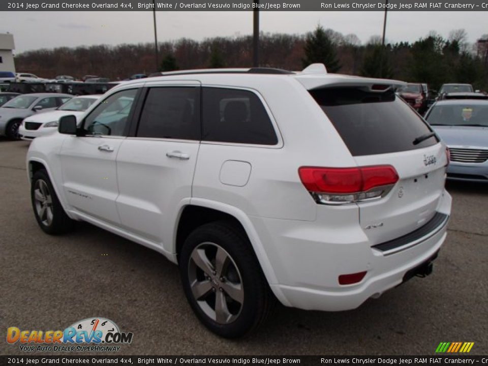 Bright White 2014 Jeep Grand Cherokee Overland 4x4 Photo #8