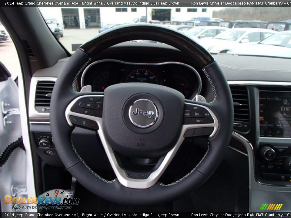2014 Jeep Grand Cherokee Overland 4x4 Steering Wheel Photo #19