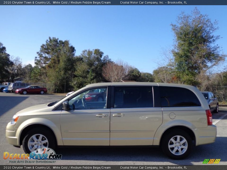 2010 Chrysler Town & Country LX White Gold / Medium Pebble Beige/Cream Photo #2