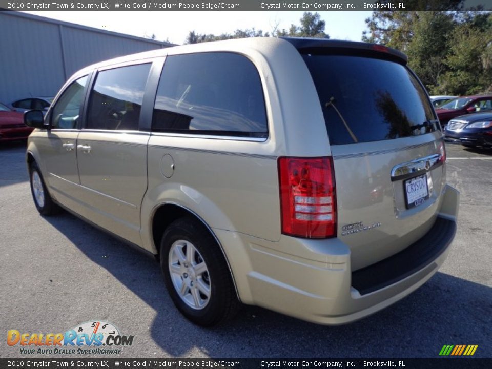 2010 Chrysler Town & Country LX White Gold / Medium Pebble Beige/Cream Photo #3
