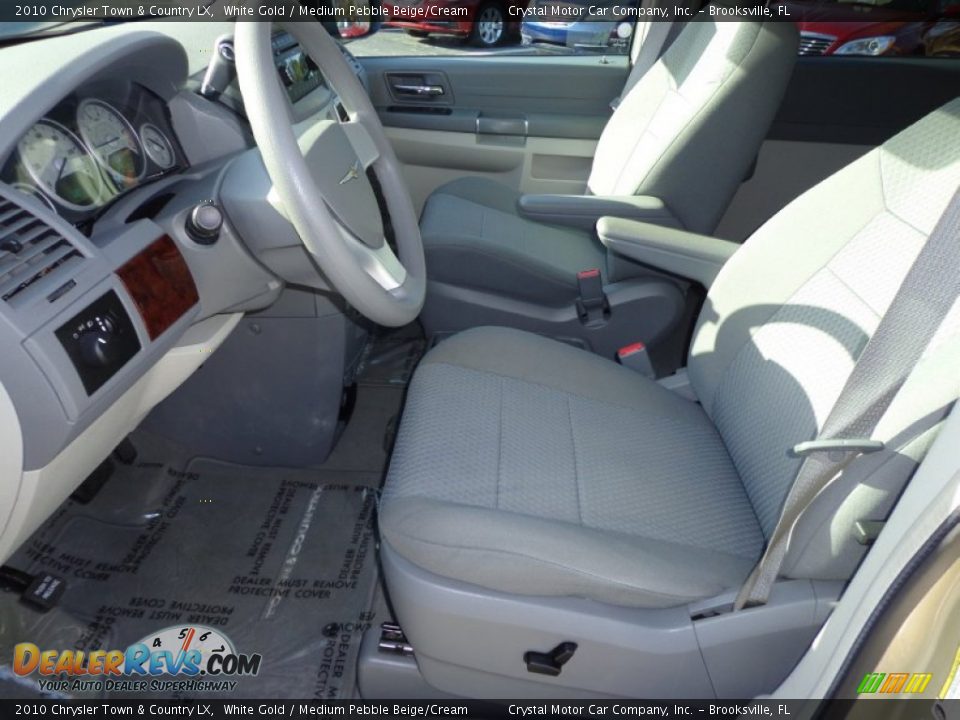 2010 Chrysler Town & Country LX White Gold / Medium Pebble Beige/Cream Photo #4