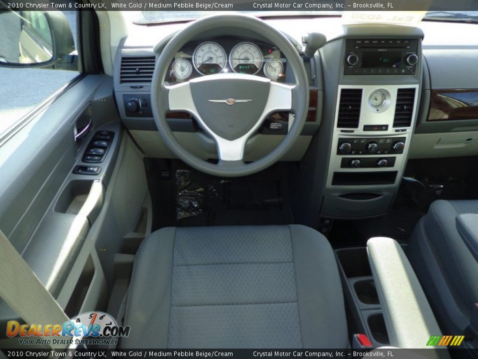 2010 Chrysler Town & Country LX White Gold / Medium Pebble Beige/Cream Photo #7