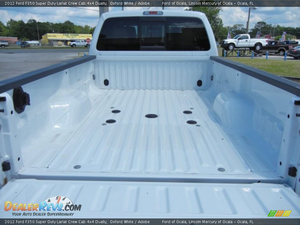 2012 Ford F350 Super Duty Lariat Crew Cab 4x4 Dually Oxford White / Adobe Photo #4