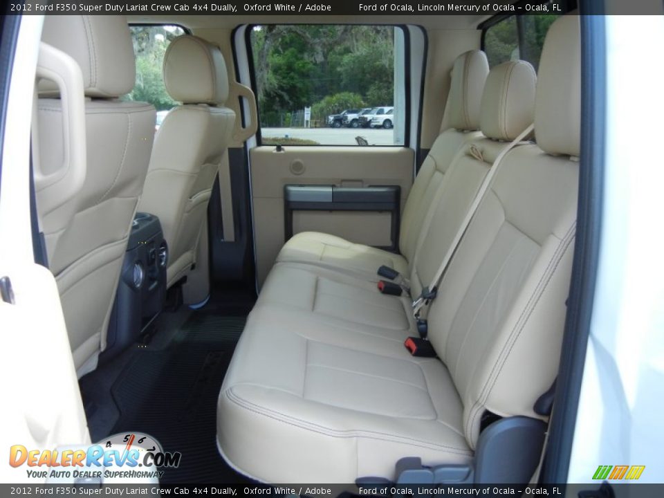 2012 Ford F350 Super Duty Lariat Crew Cab 4x4 Dually Oxford White / Adobe Photo #7