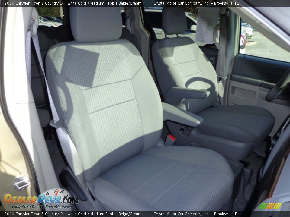 2010 Chrysler Town & Country LX White Gold / Medium Pebble Beige/Cream Photo #14