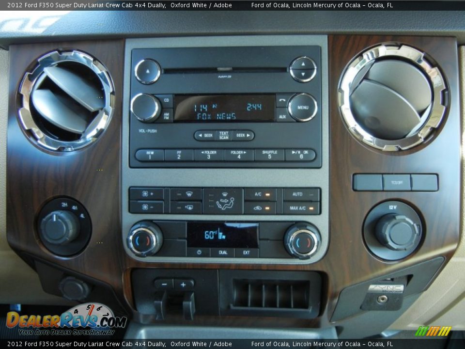 2012 Ford F350 Super Duty Lariat Crew Cab 4x4 Dually Oxford White / Adobe Photo #10