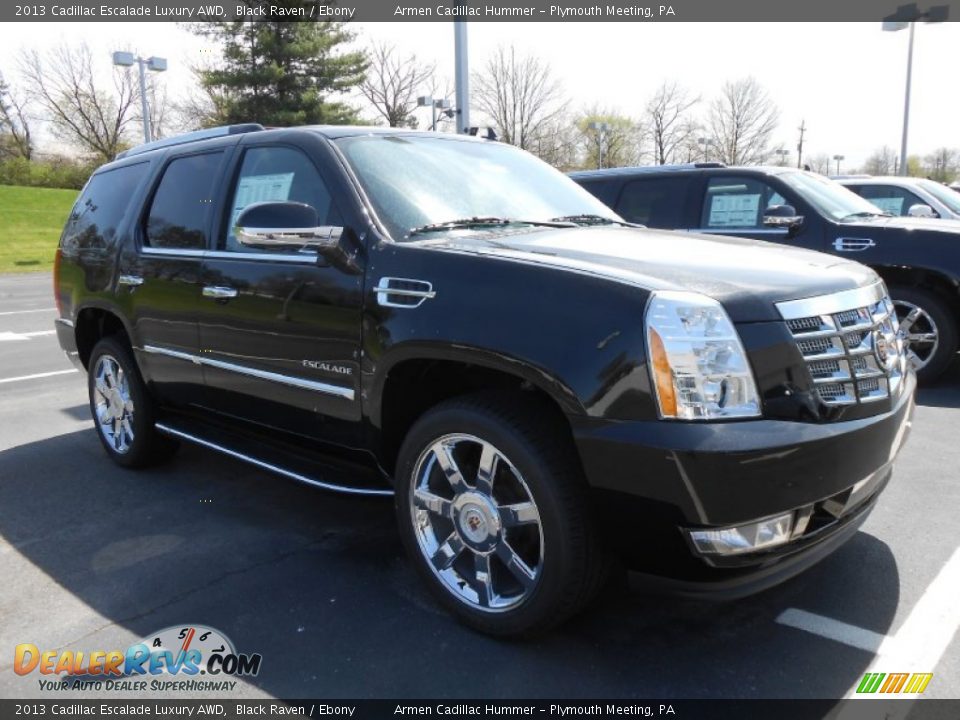 2013 Cadillac Escalade Luxury AWD Black Raven / Ebony Photo #3