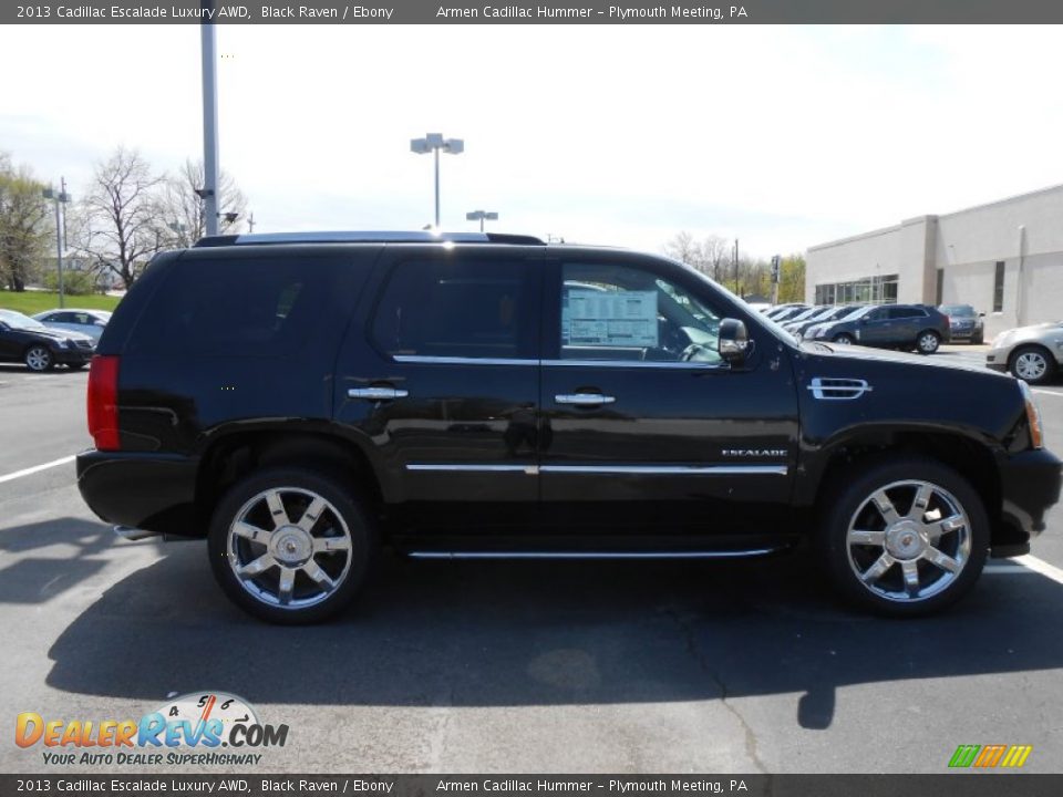 2013 Cadillac Escalade Luxury AWD Black Raven / Ebony Photo #4
