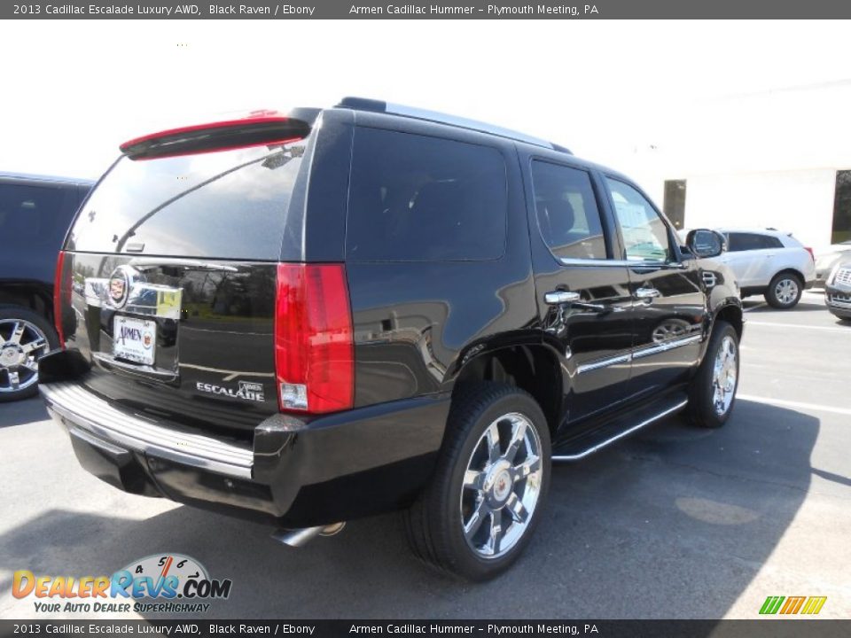 2013 Cadillac Escalade Luxury AWD Black Raven / Ebony Photo #5