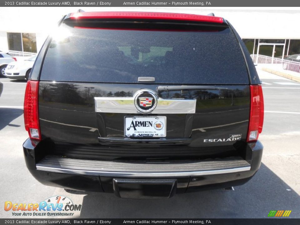 2013 Cadillac Escalade Luxury AWD Black Raven / Ebony Photo #6