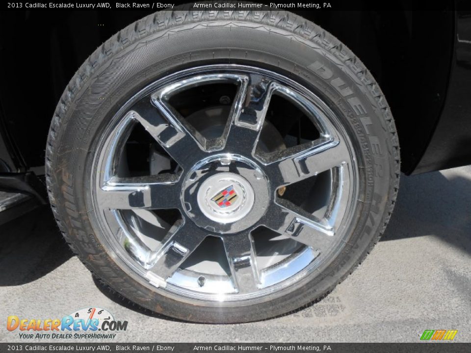 2013 Cadillac Escalade Luxury AWD Black Raven / Ebony Photo #11