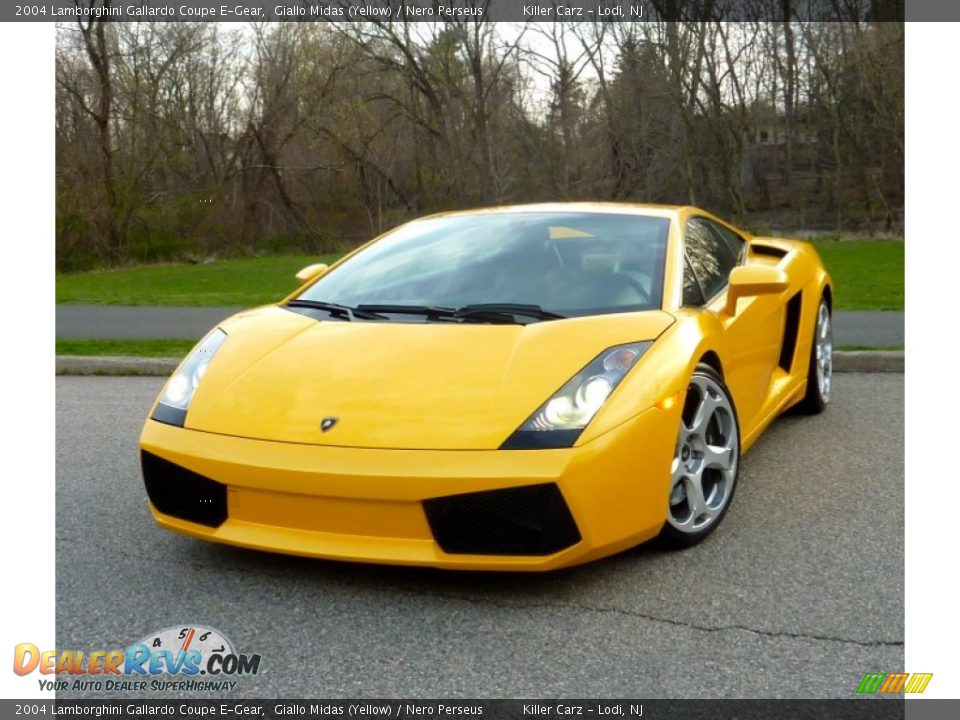 2004 Lamborghini Gallardo Coupe E-Gear Giallo Midas (Yellow) / Nero Perseus Photo #3