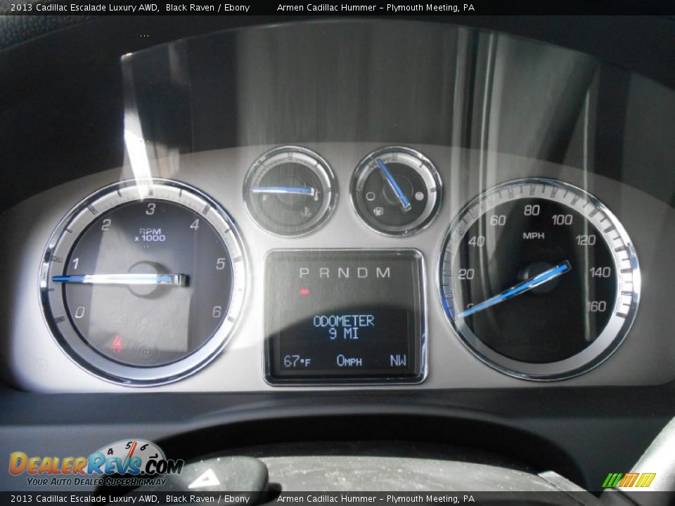 2013 Cadillac Escalade Luxury AWD Black Raven / Ebony Photo #14