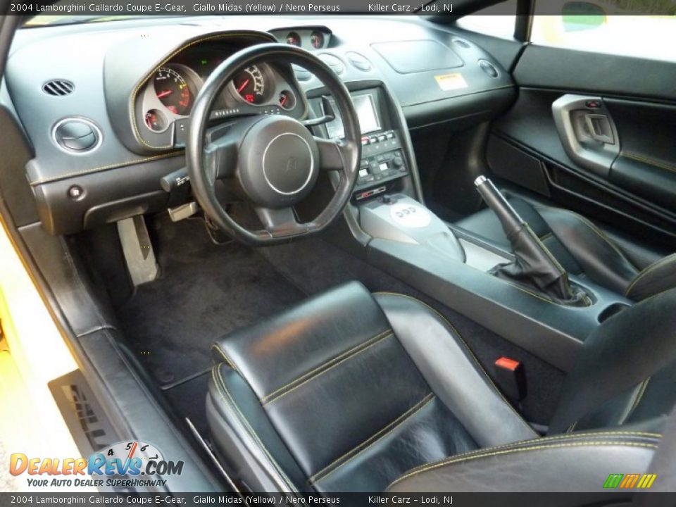 Nero Perseus Interior - 2004 Lamborghini Gallardo Coupe E-Gear Photo #19